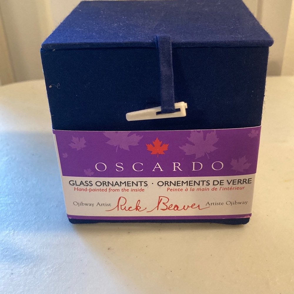 Oscardo Glass Ornaments Ojibway Artist Rick Beaver